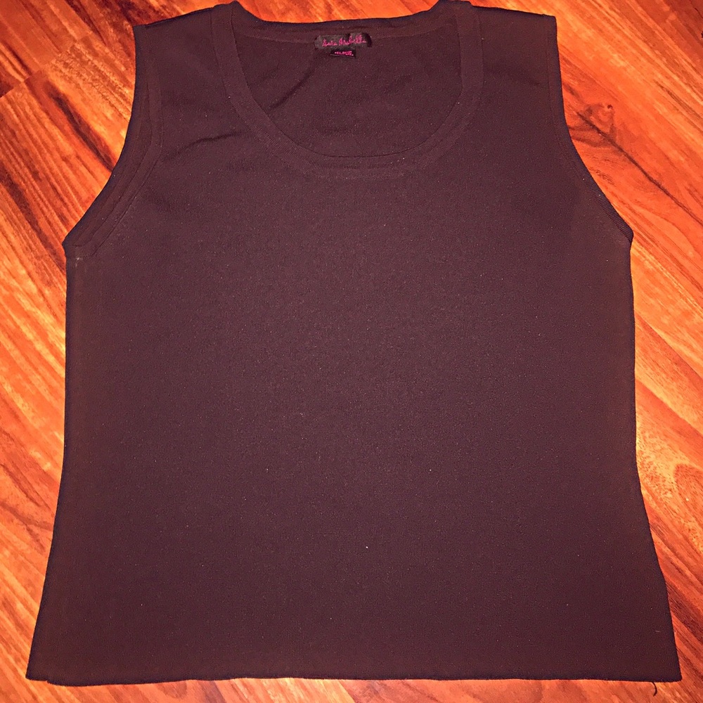 Brown Sleeveless sweater